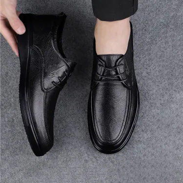  BREATHABLE BRITISH SOFT SOLE COMFORTABLE LEATHER SHOES 2801B